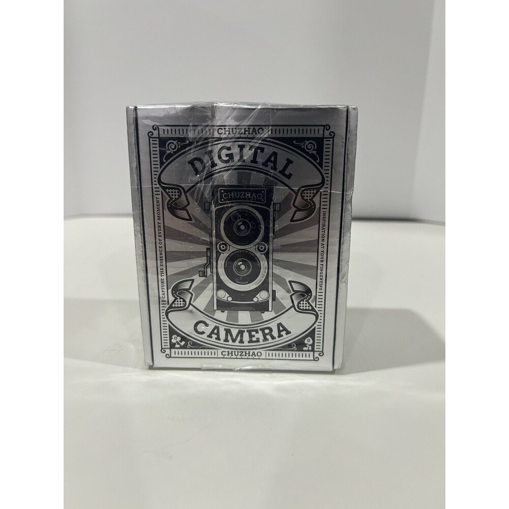 CHUZHAO Vintage Mini Digital Camera, Portable TLR Style Retro Point and Shoot Co